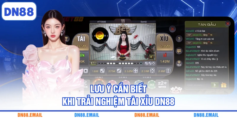 Lưu ý cần biết khi trải nghiệm tài xỉu DN88